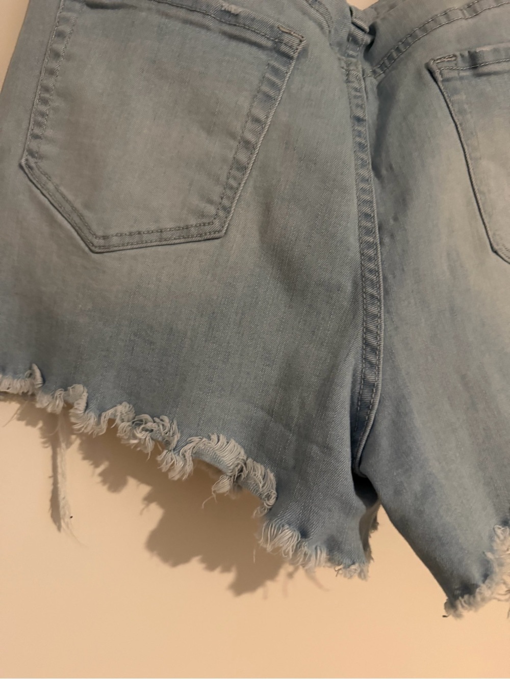 YMI - Light Blue Denim Distressed High Rise Shorts - Women’s 11/30 - Picture 5 of 5
